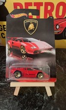 Hot Wheels 2017 Lamborghini Series 1/8 - Lamborghini Countach- Sealed poor card
