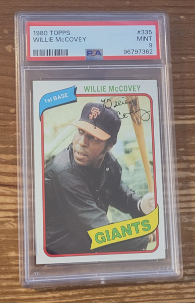 1980 Topps #335 Willie McCovey San Francisco Giants PSA 9