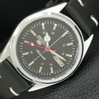 VINTAGE REFURBISHED SEIKO 5 AUTOMATIC 6309A JAPAN MENS BLACK WATCH a442799-1