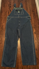 Liberty Men's Denim Bib Overalls 48 x 32 - Classic Comfort Fit