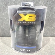 Sony MDR-XB500 Black Extra Bass Stereo Headphones XB Series Pillow Cushion New
