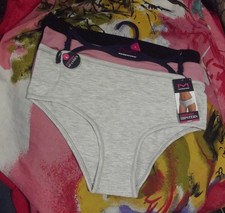 3 NEW MAIDENFORM MF7142 3PKA COTTON COMFORT HIPSTER PANTIES L