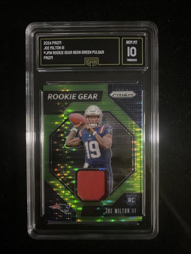 2024 PANINI PRIZM RC GEAR NEON GREEN PULSAR #RGJMN JOE MILTON III GMA 10 Cowboys