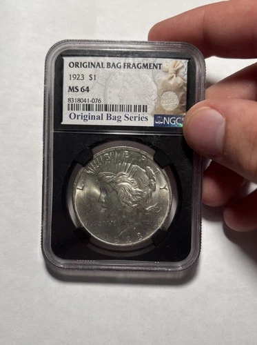1923 Peace Dollar - NGC MS 64 Original Bag Fragment Series