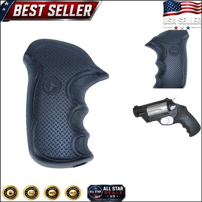 Black Rubber Diamond Pro Grips for Taurus XL Frame - Ultimate Comfort & Control