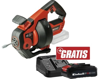 Akku-Rohrreiniger Einhell Power X-Change TE-DA 18/760 Li + GRATIS Zugabeartikel