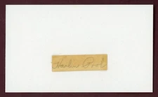 Harlin Pool Cincinnati Reds Cut Signature (Dec'd 1963)