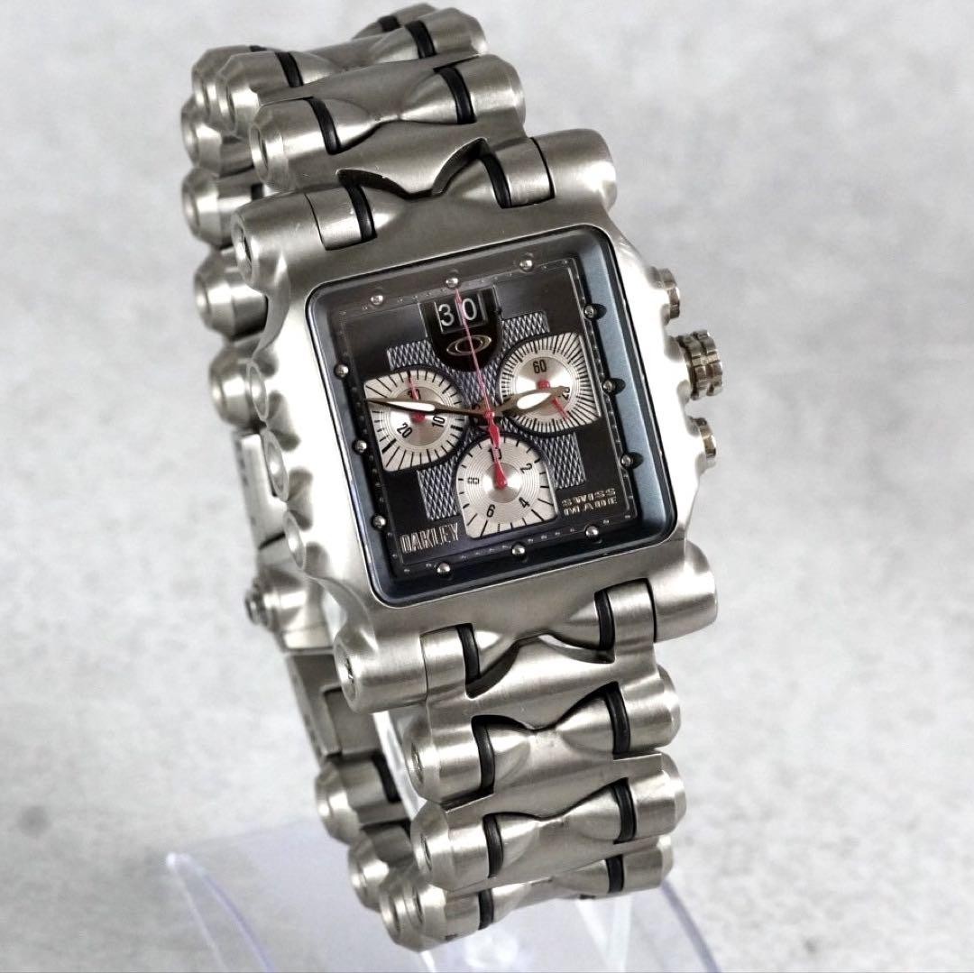 OAKLEY Minute Machine Time Tank Titanium Mens Quartz Watch