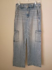 American Eagle Super High Rise Baggy Wide Leg Jeans 4