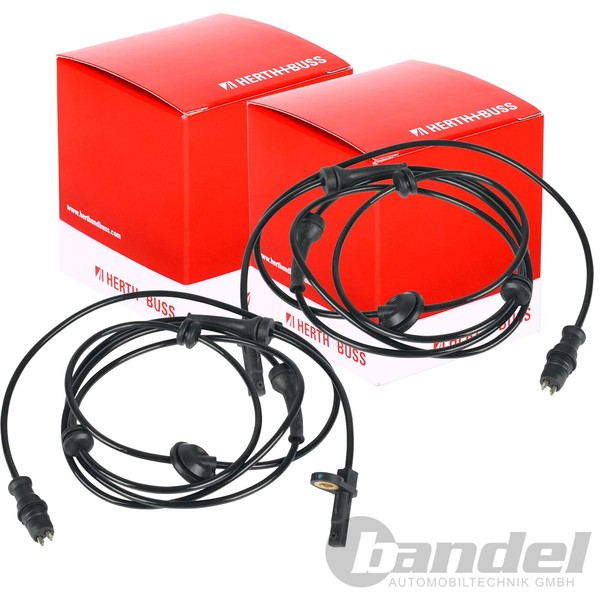 2X Herth+Buss ABS-SENSOR Raddrehzal Hinten Links+Rechts Passend FüR Fiat Doblo-image