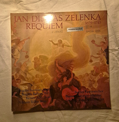 Jan Dismas Zelenka Requiem c-moll LP Vinyl Claves DMM Première mondiale
