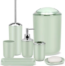 Bathroom Accessories Set,Green Bathroom Set
