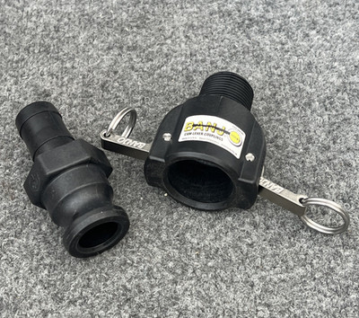 1'' Banjo 100B & 100E Polypropylene Cam & Groove Coupler Assembly New Other