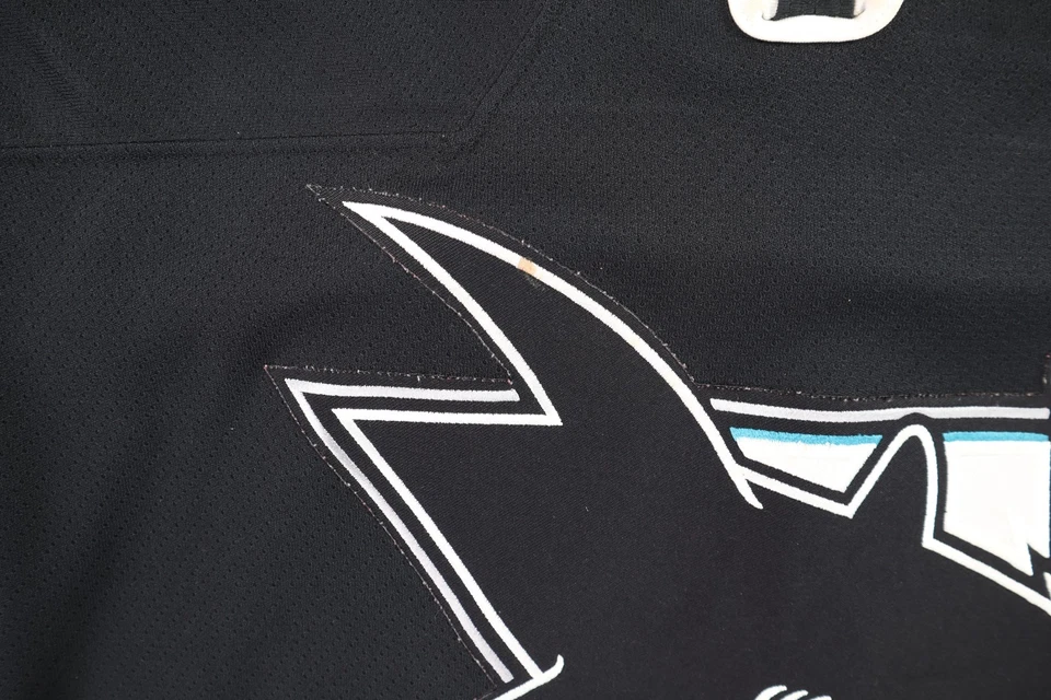 KOHO US Adult 2XL XXL NHL Black San Jose Sharks Canada Embroidered Jersey Top - Image 3 of 4
