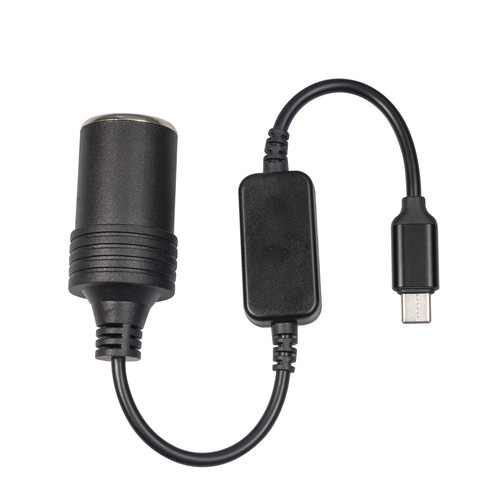 TYPE-C 5V to 12V Car Cigarette Lighter Female Socket Converter Adapter Cable 12W - Picture 8 of 9