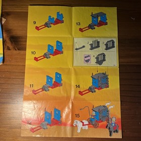 Vintage lego Instructions castle knights Forestmen's fortress  6077 6042 6034