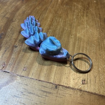 3d Printed Articulating Dragon Keychain