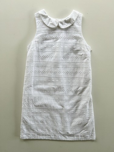 Polo Ralph Lauren Dress Girls Size 10 Cotton Eyelet White Sleeveless - Picture 2 of 16