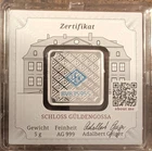 Geiger Edelmetalle 5g Silver Bar 999 Schloss Güldengossa 5g Total Precious Metal