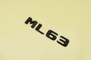 ML63 AMG Gloss Black Letter Number Rear Boot Badge Emblem ML Class Mercedes ML63 AMG Gloss Black Letter Number Rear Boot Badge Emblem ML Class Mercedes