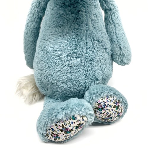 Jellycat Bashful Blossom Pony Horse Dahlia Light Blue Floral Feet RARE 12” - Picture 3 of 6