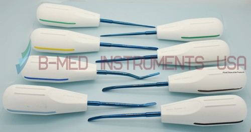 Elevatori estrazione lussamento radice dentale grado 8 chirurgia orale titanio - Foto 1 di 7