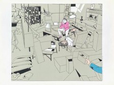 TED BENOIT LA PEAU DE LEOPARD 1985 sérigraphie