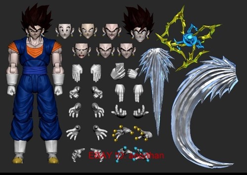 OC Toys 004 Vegetto 3.0 Base Black Hair Form 1/12 Action Figure Collectible - Picture 4 of 4