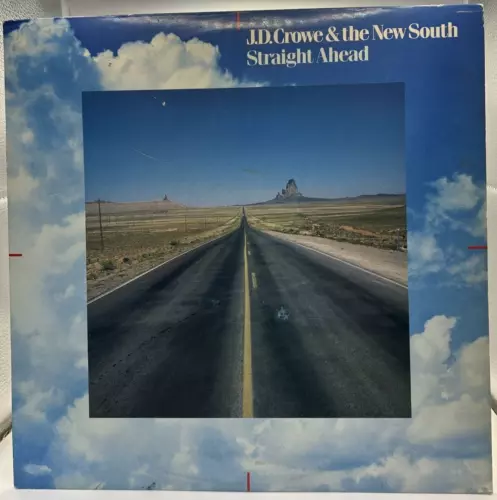 J.D. CROWE & NEW SOUTH "Straight Ahead" LP 1986  Rounder Records ‎– 0202