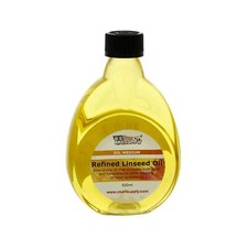- Refined Linseed Oil - 500ml / 16.9 Fluid Ounce Container