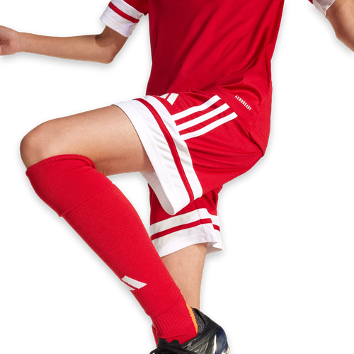 adidas Squadra 25 Shorts Kids Red Football Soccer Sport Youth Shorts JJ2416 - Picture 4 of 6