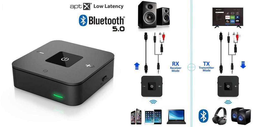 Golvery Bluetooth 5.0 Transmitter Receiver with aptX Low Latency