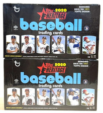 2020 Topps Heritage Baseball Factory Sealed Hobby Box Lot of 2