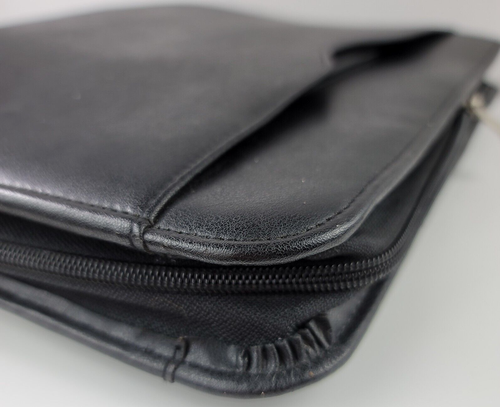 Carpeta planificador portafolio temporizador de día asas retráctiles imitación cuero 3 anillos cremallera - Imagen 18 de 19