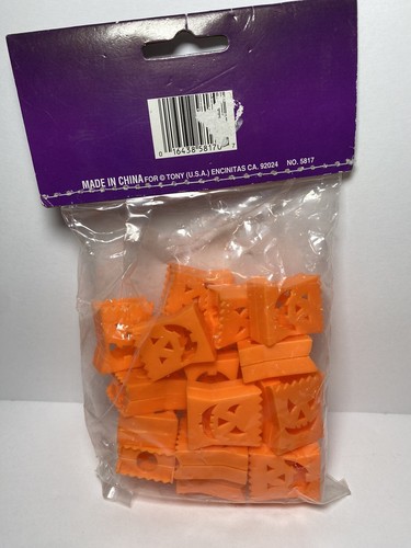 Vintage Halloween Plastic Pumpkin Lantern Light Covers Jack-O’-Lantern Lot of 20 - Picture 4 of 5