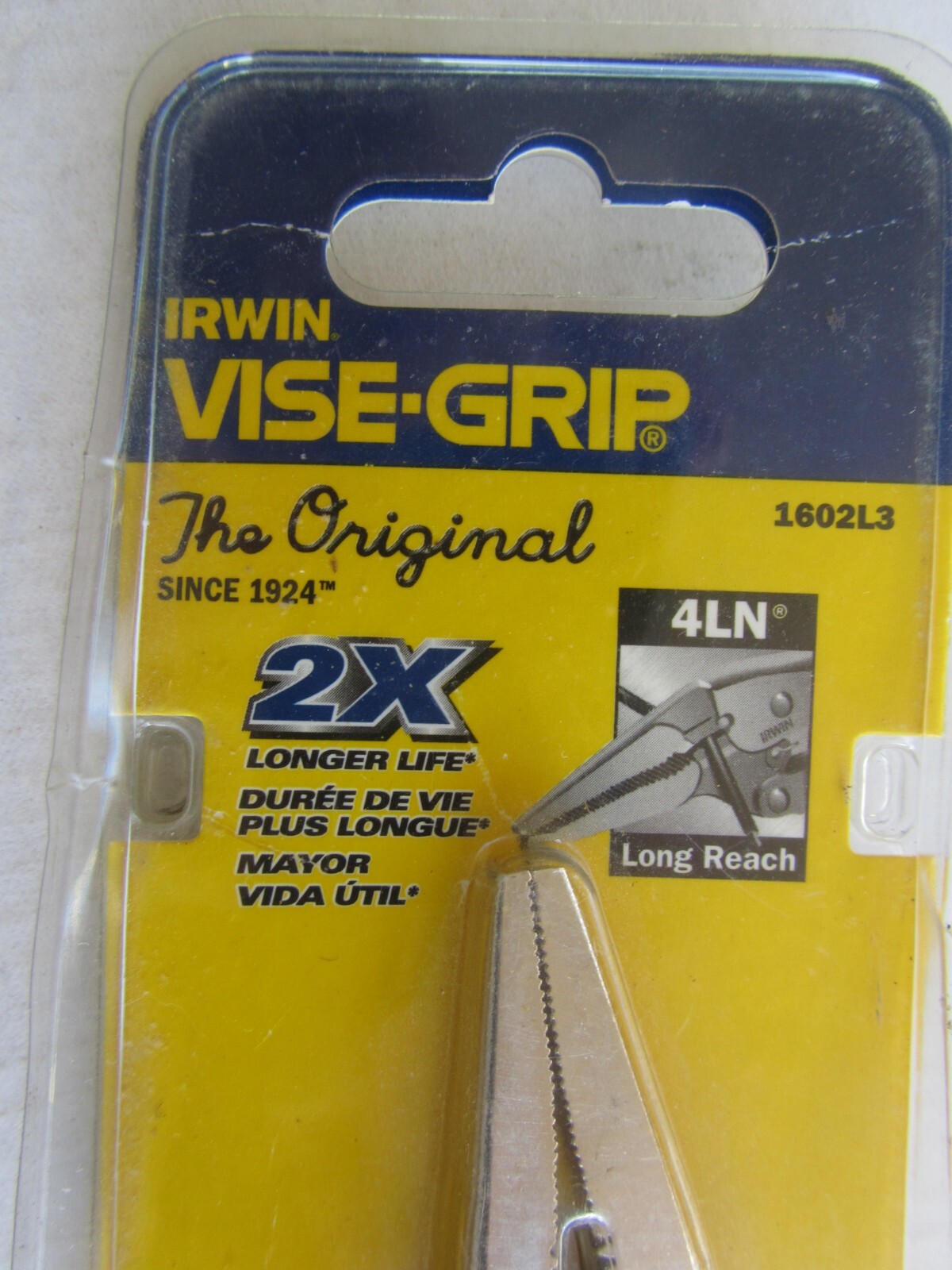 IRWIN VISEGRIP 4LN Original Locking Pliers, Long Nose, 4Inch (1602L3