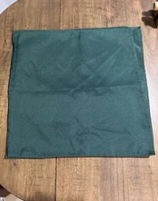 Set of 5 Lann's Linens 20" Oversized Cloth Dinner Table Napkins Green NWOT