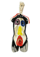 PETER ROBERT KEIL Kunstobjekt Malerei auf Anatomie Modell Skulptur Der Mensch,..