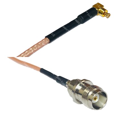 RG316 MC CARD MALE ANGLE to TNC FEMALE RF Cable Rapid-SHIP LOT