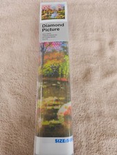 5D Diamond Picture Autumn Lake And Landscape Scene 40x50cm New In Box 