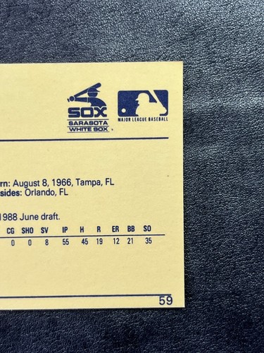 1989 Star Co Baseball Card 59 John Hudek Minor League Near Mint EBay