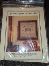 Margaret & Margaret Inc. Shaker Hearts Sampler Counted Cross Stitch Kit