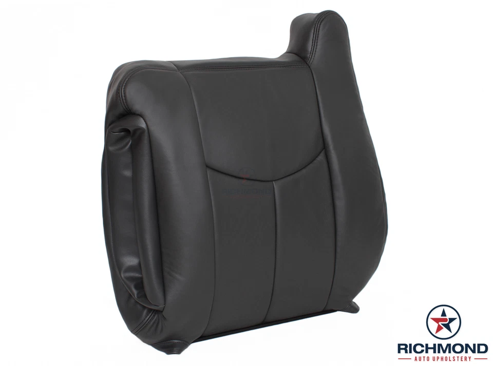 2005 2006 GMC Sierra 2500HD SLT-Driver Side LEAN BACK Leather Seat Cover DK GRAY Foto 2 de 4