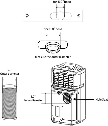 Versatile Window AC Vent Kit for Vertical and Horizontal Windows - Easy Setup - Picture 6 of 10