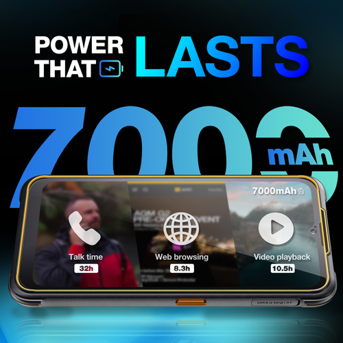 AGM G2 5G Unlocked Smartphone 8+256GB 6.58" 7000mAh Ourdoor Phones Night Camera - Picture 2 of 8