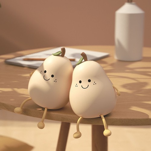 LED Night Light Pear Shaped USB Rechargeable Bedside Decoration Light Kid Gift - Picture 5 of 13