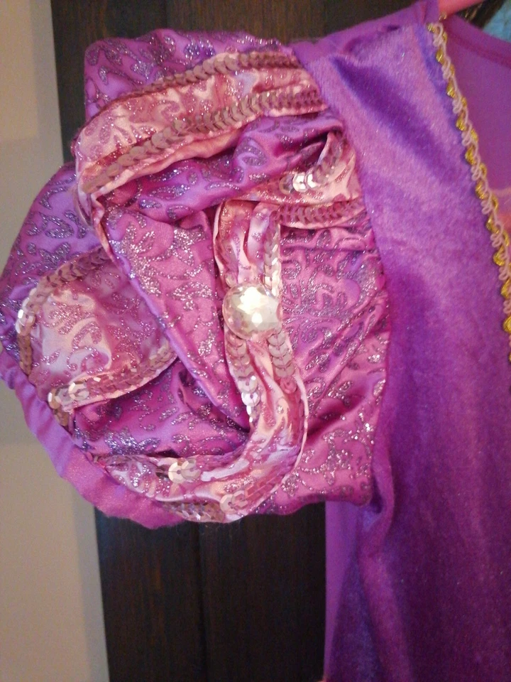 Disney Princesa Vestido Niñas Enredado Rapunzel Disfraz de Verano Elegante Fiesta  Foto 4 de 4