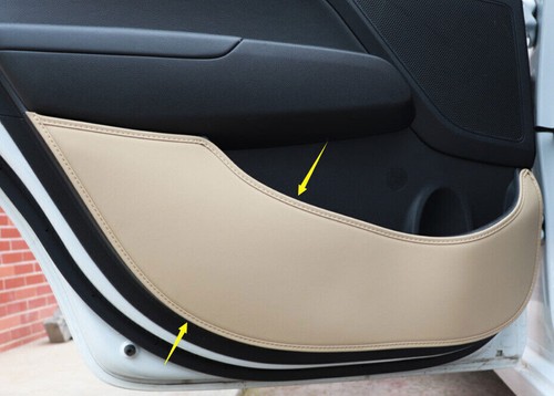 Leather Beige Inner Door Anti-Kick Panel Cover Trim For Hyundai Elantra 2017-20 - Picture 3 of 10