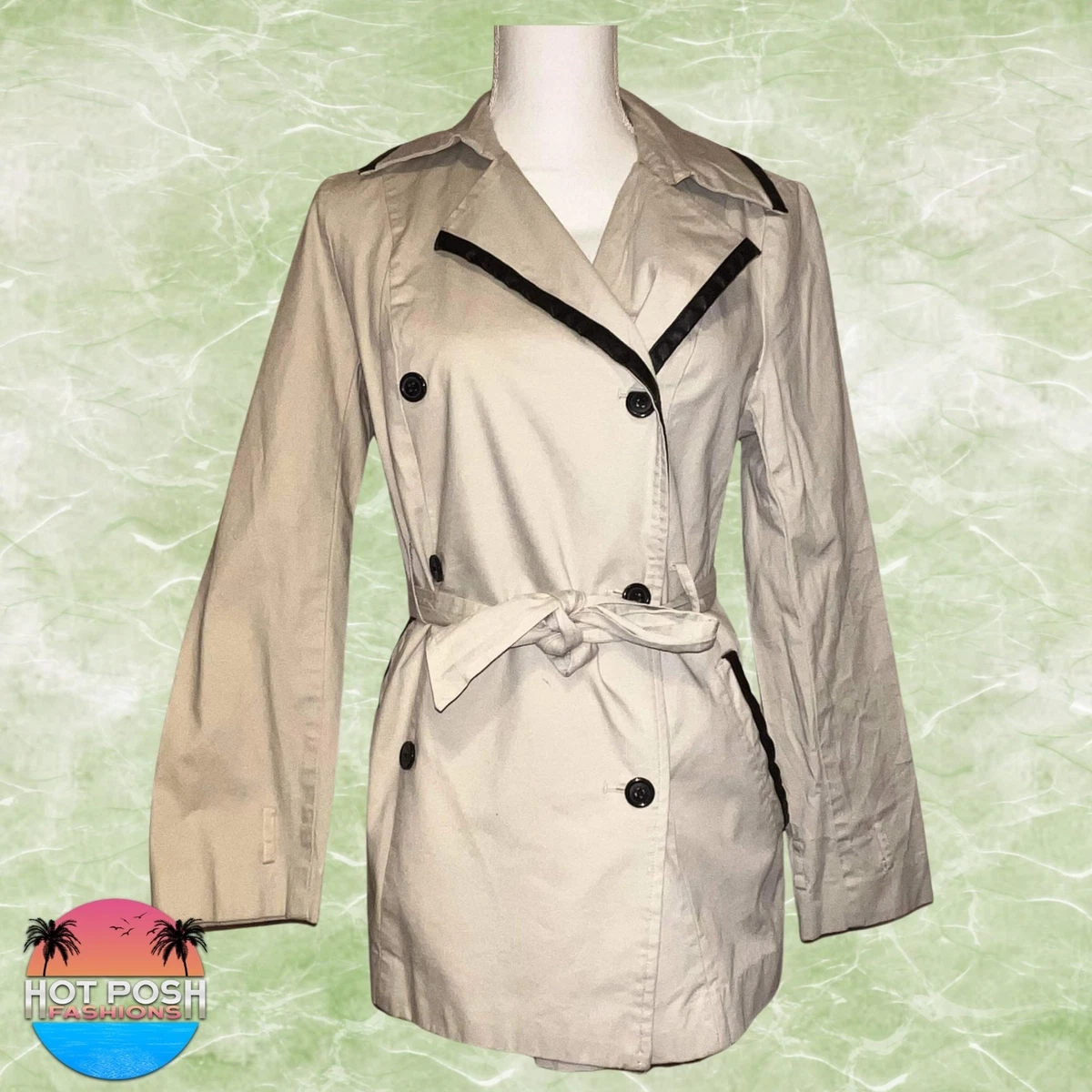 Dana buchman trench clearance coat