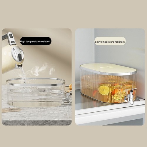 PP Cold Kettle With Faucet 5.3L Juice Water Pitcher/Home Beverage Dispenser - 第 9/38 張圖片